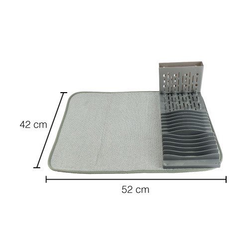 ESCURRIDOR GRIS CON TAPETE ULTRA ABSORBENTE - Imagen 5