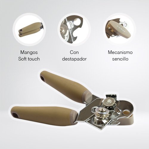 ABRELATAS Y DESTAPADOR DE ACERO INOXIDABLE - Imagen 2