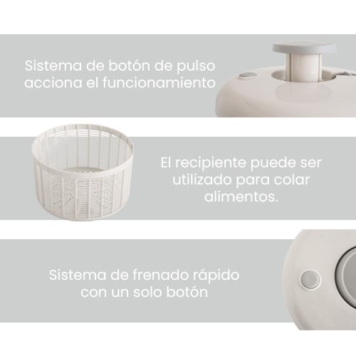 ESCURRIDOR GIRATORIO PARA VERDURAS - Imagen 2