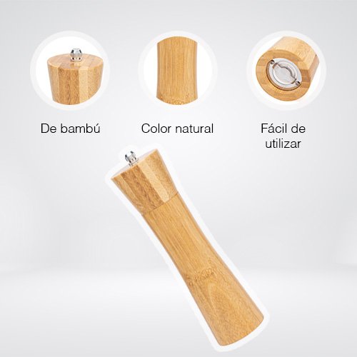 MOLINO DE BAMBU DE 20 X 5.5 CM - Imagen 2
