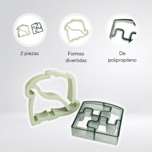 SET DE 2 CORTA SANDWICHES - Imagen 2