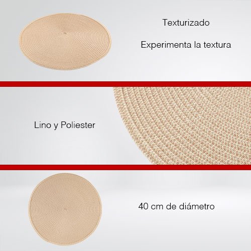 MANTEL INDIVIDUAL DE 40 CM DE POLIESTER - Imagen 2