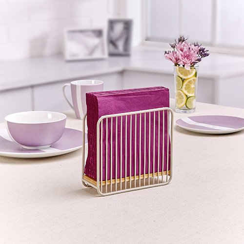 SERVILLETERO DE ACERO Y BAMBU - Imagen 6