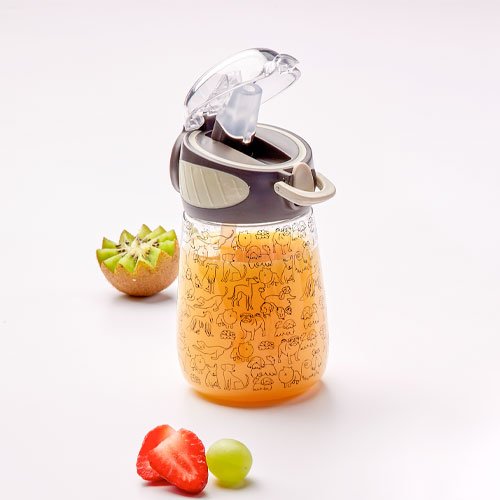 Botella Infantil de Tritán 400ml | Diseño Perritos | Antiderrames - Imagen 6