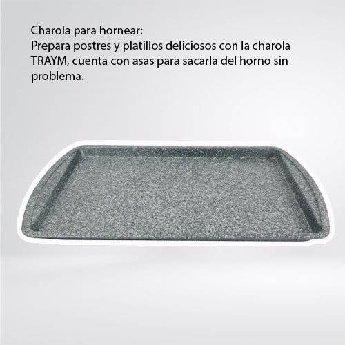 CHAROLA MEDIANA PARA HORNEAR DE ACERO - Imagen 3