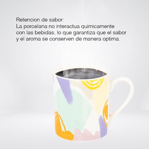 SET DE 4 TAZAS DE PORCELANA 360 ML - Imagen 3