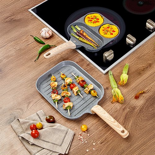 PARRILLA INDIVIDUAL DE 23 CM COLOR GRIS - Imagen 6