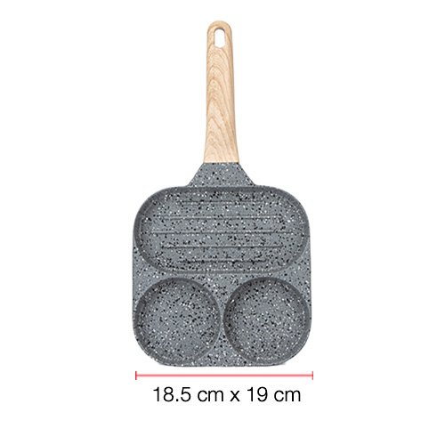 SARTEN DE 18 CM CON 3 DIVISIONES DE ALUMINIO FUNDIDO - Imagen 4