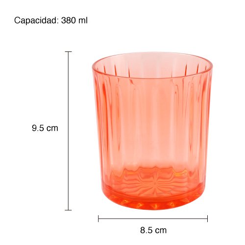 SET DE 4 VASOS DE ACRILICO DE COLORES - Imagen 4