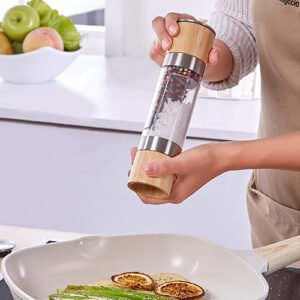 Molino Doble NATURALCOOK2 | Bambú, Acero Inoxidable y Mecanismo de Precisión