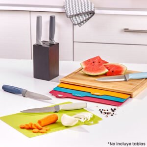 Juego de 5 Cuchillos Utilitarios Casablanca Azules | Con Base