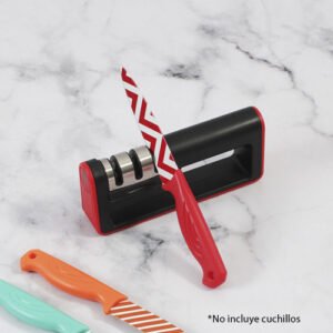 Afilador de Cuchillos Profesional Charpi | 3 Pasos y Base Antiderrapante
