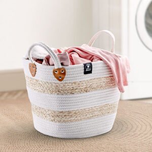 Set de 2 Cestos de Cuerda LUCIA | Organizadores Rústicos y Elegantes