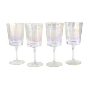 SET DE 4 COPAS ALTAS DE 260 ML DE VIDRIO TORNASOL