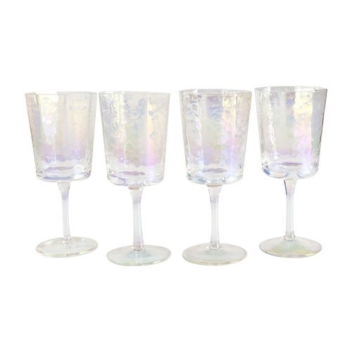 SET DE 4 COPAS ALTAS DE 260 ML DE VIDRIO TORNASOL