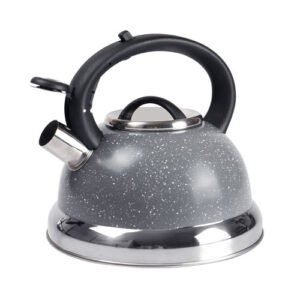 TETERA DE 3 L DE ACERO INOXIDABLE CON MECANISMO DE BOTON DE APERTURA