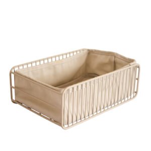 PANERA DE ACERO CON SERVILLETA 100% ALGODON