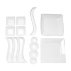 JUEGO DE 9 BOTANEROS DE CERAMICA