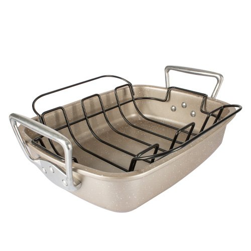 ROSTICERA DE 43 CM CON RACK DE ACERO COLOR DORADO MAGGICCOOK - Imagen 5