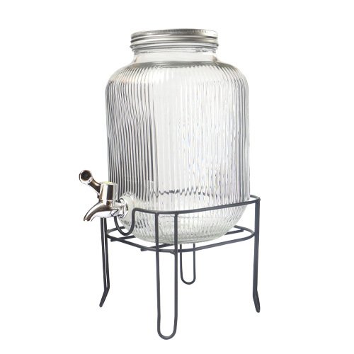 VITROLERO DE 4 L CON BASE DE METAL