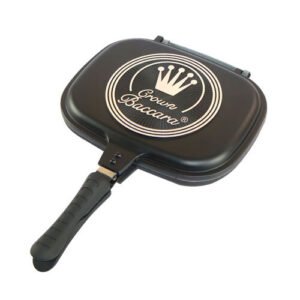 SARTEN DOBLE DE 28 CM DE ALUMINIO FUNDIDO NEGRO