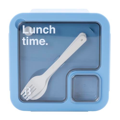 Lunchbox Infantil Azul ADANAAZUL | Bento Box con Divisiones y Cubiertos - Imagen 5