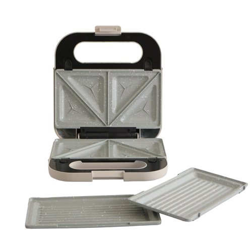 Sandwichera 2 en 1 Marfil con Placas Intercambiables | 750W - Imagen 5