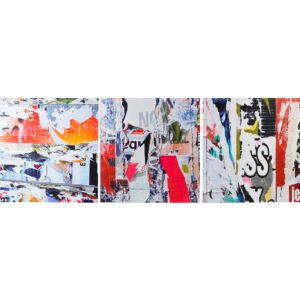 JUEGO DE 3 CUADROS DE MDF Y PVC DE 40 40 CM CU