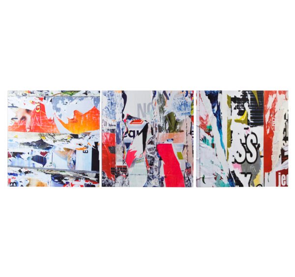 JUEGO DE 3 CUADROS DE MDF Y PVC DE 40 40 CM CU