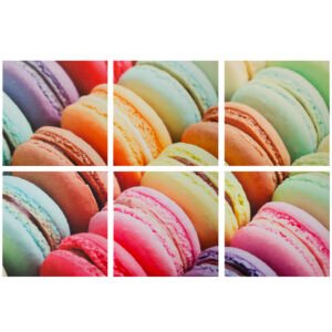 JUEGO DE 6 CUADROS DE MDF Y PVC DE 25 25 CM CU