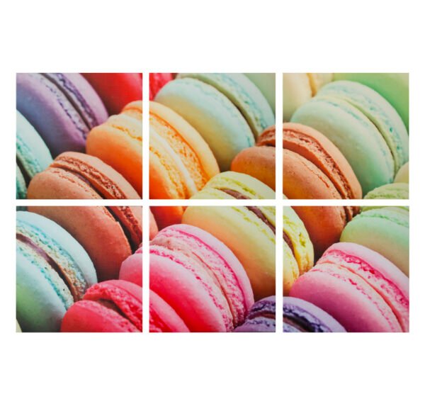 JUEGO DE 6 CUADROS DE MDF Y PVC DE 25 25 CM CU