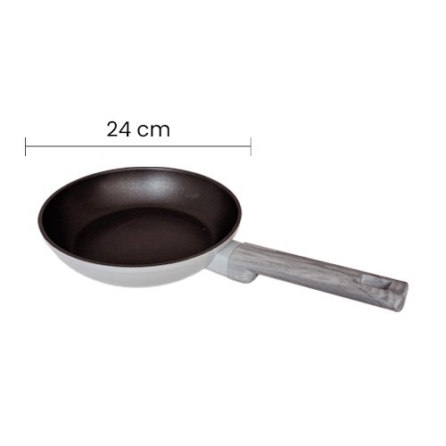 Sartén de 24 cm de aluminio forjado color gris - Imagen 3