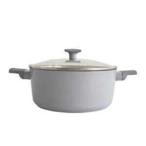 Cacerola de 6.6 L de aluminio forjado color gris