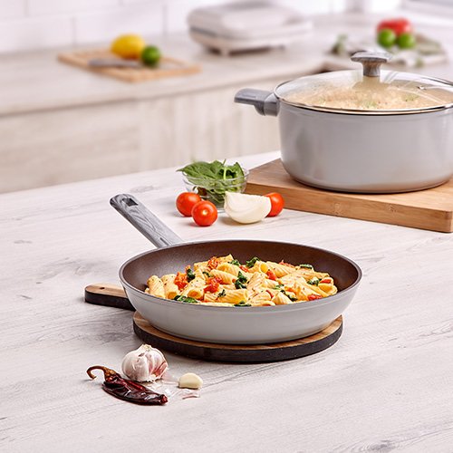 Sartén de 28 cm de aluminio forjado color gris - Imagen 5